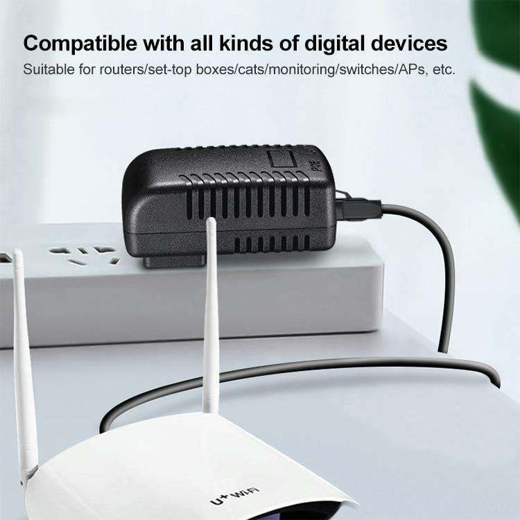 12V 1A Router AP Wireless POE / LAD Power Adapter(EU Plug)