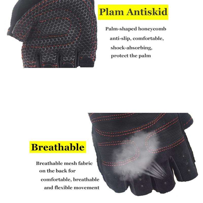 Gym Gloves Heavyweight Sports Exercise Weight Lifting Gloves Body Building Training Sport Fitness...