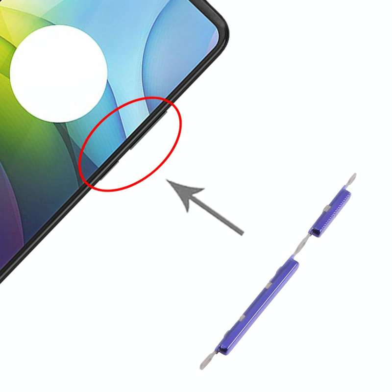 Power Button and Volume Control Button for Motorola Moto G9 Power (Purple)