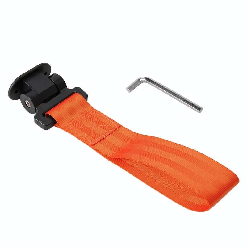 Universal Car Front Rear Tow Strap Adhesive Tape Towing Hook Ribbon, Size: 26.5*6.5*4cm(Orange)