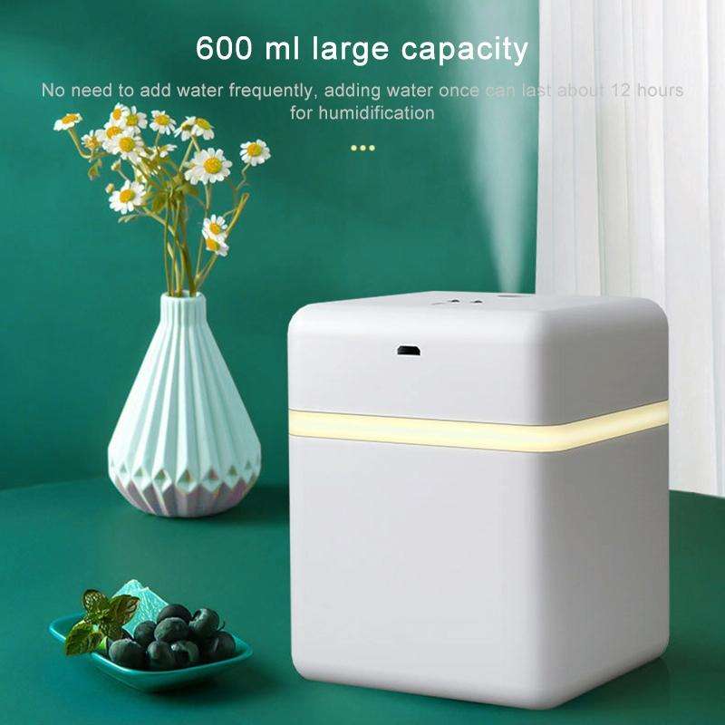 600ML Alcohol Sterilizer Induction Automatic Sprayer Clean Hand Atomizing Humidifier(White)
