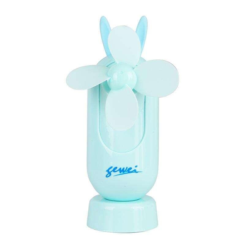 Portable USB Charging Silent Handheld Fan(Blue)