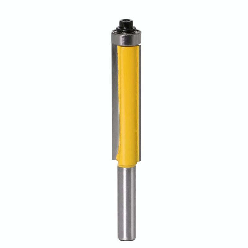 8-Handle Extended Trimming Cutter With Bearing Woodworking Line Milling Cutter, Specification: 8x...