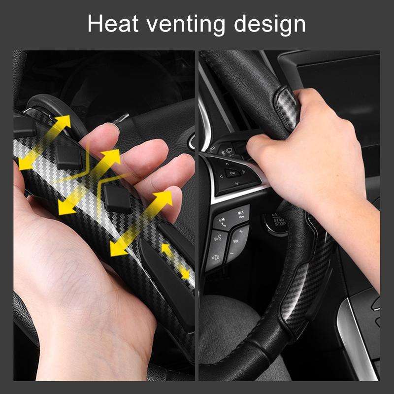 Car Universal Steering Wheel Spinner Knob Auxiliary Booster Aid Control Handle (Red)