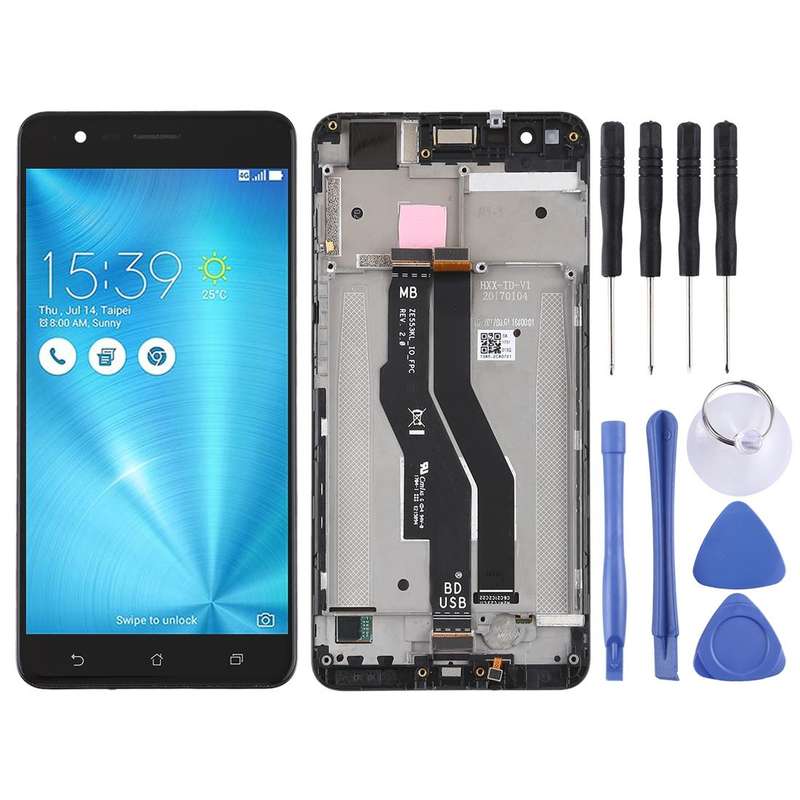 OEM LCD Screen for Asus Zenfone 3 Zoom ZE553KL Digitizer Full Assembly with FrameBlack)