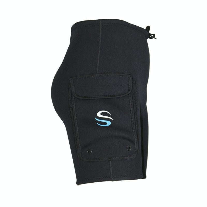 SLINK Dive Pocket Shorts Rafting Rowing Pants, Size: M(Black)