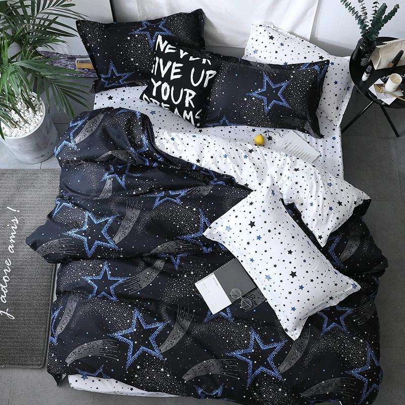 Bedding Set Luxury Family Set Sheet Duvet Cover Pillowcase, Size:2.2m Four-piece bedsheet(Eyelash...