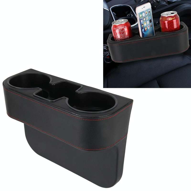 Car Seat Crevice Storage Box Cup Drink Holder Auto Pocket Stowing Tidying for Phone Pad Card Coin...