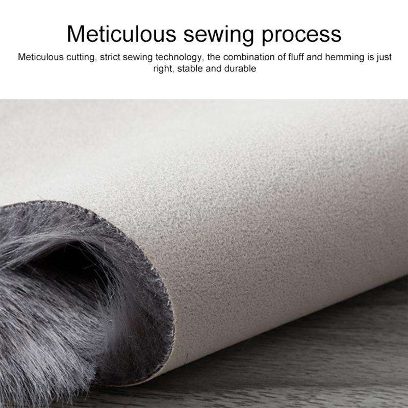 Wool Sofa Cushion Fur Full Sheepskin Carpet Window Decoration Mat, Size: 60x90cm(White Dust)