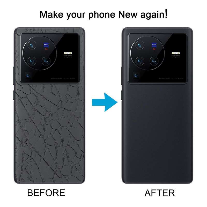For vivo X80 OEM Glass Material Battery Back Cover(Black)