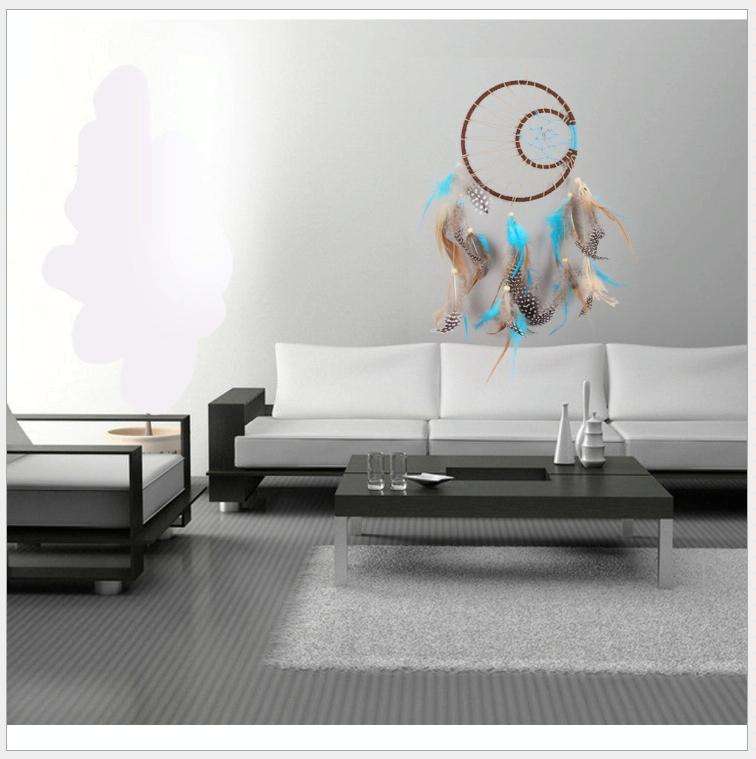 Creative Dream Catcher Handmade Feathers Dream Wall Home Crafts