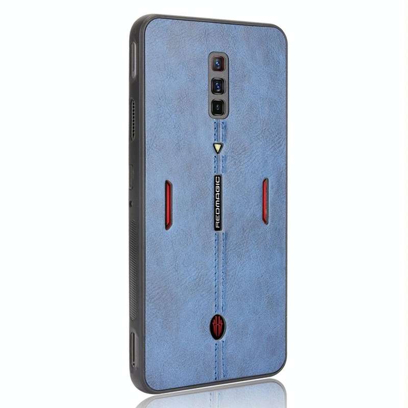 For ZTE nubia Red Magic 6/Red Magic 6 Pro Shockproof Sewing Cow Pattern Skin PC + PU + TPU Case(B...