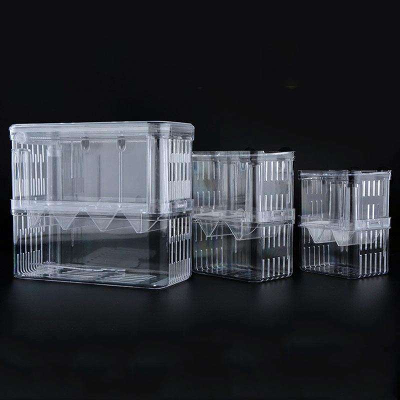 Large Peacock Fish Double Layer Transparent Breeding Isolation Box Aquarium Breeding Box