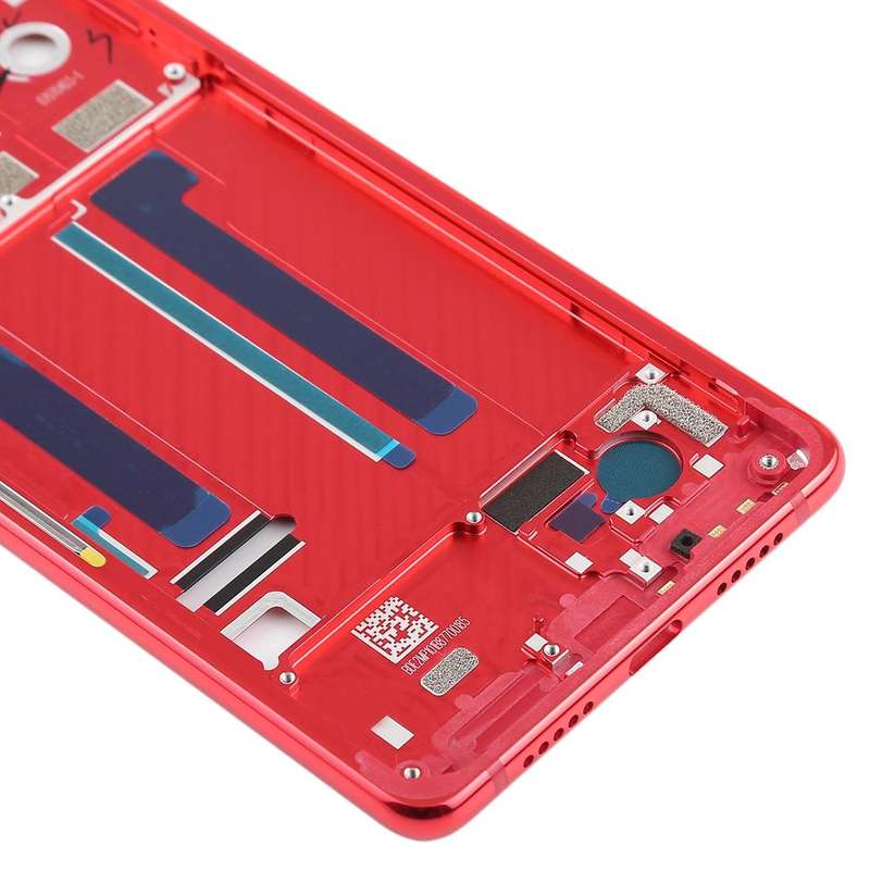 Middle Frame Bezel with Side Keys for Xiaomi Mi 8 SE (Red)