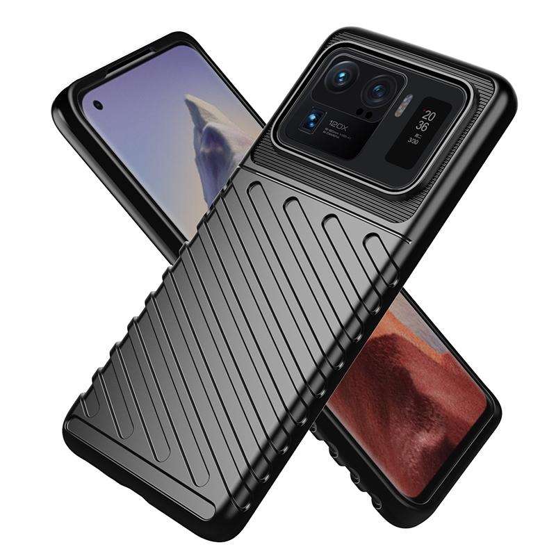 For Xiaomi Mi 11 Ultra Thunderbolt Shockproof TPU Protective Soft Case(Black)