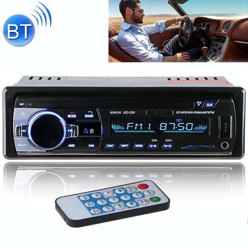 JSD-520 Car Stereo Radio MP3 Audio Player Support Bluetooth Hand-free Calling / FM / USB / SD, Or...