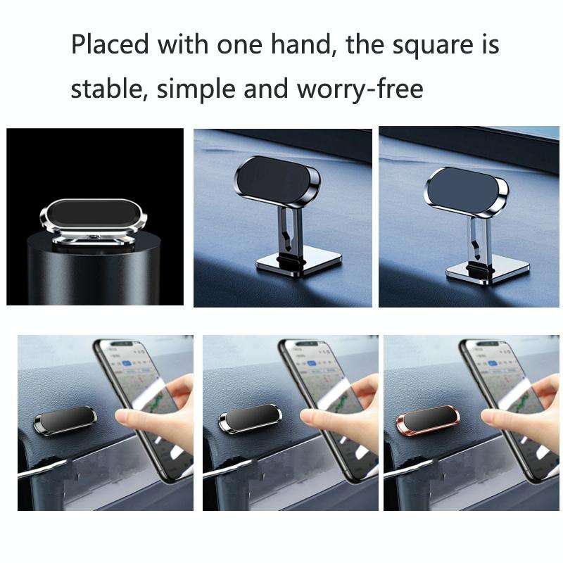 2 PCS Multifunctional Car Phone Holder Magnetic Suction Instrument Panel Navigation Suction Cup H...
