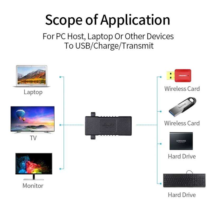 USB 3.0 Female to USB 3.0 Female Connector Extender Converter Adapter