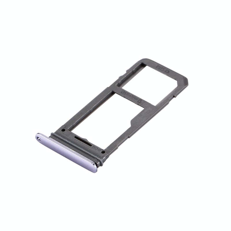 For Galaxy S8 SIM Card Tray + Micro SD Tray (Orchid Gray)