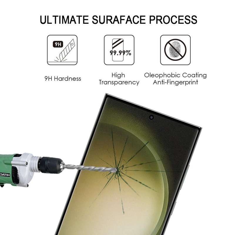 For Samsung Galaxy S23 Ultra 5G 25pcs 3D Curved Edge Full Screen Full Glue Tempered Glass Film