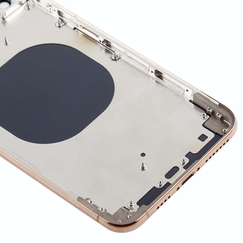 Back Cover with Camera Lens & SIM Card Tray & Side Keys for iPhone XS Max(Gold)