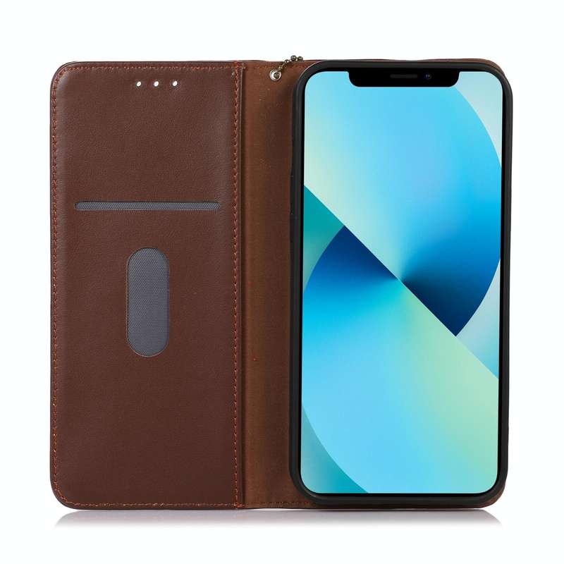 OPPO Reno10 5G / 10 Pro 5G Global KHAZNEH Nappa Top Layer Cowhide Leather Phone Case(Brown)