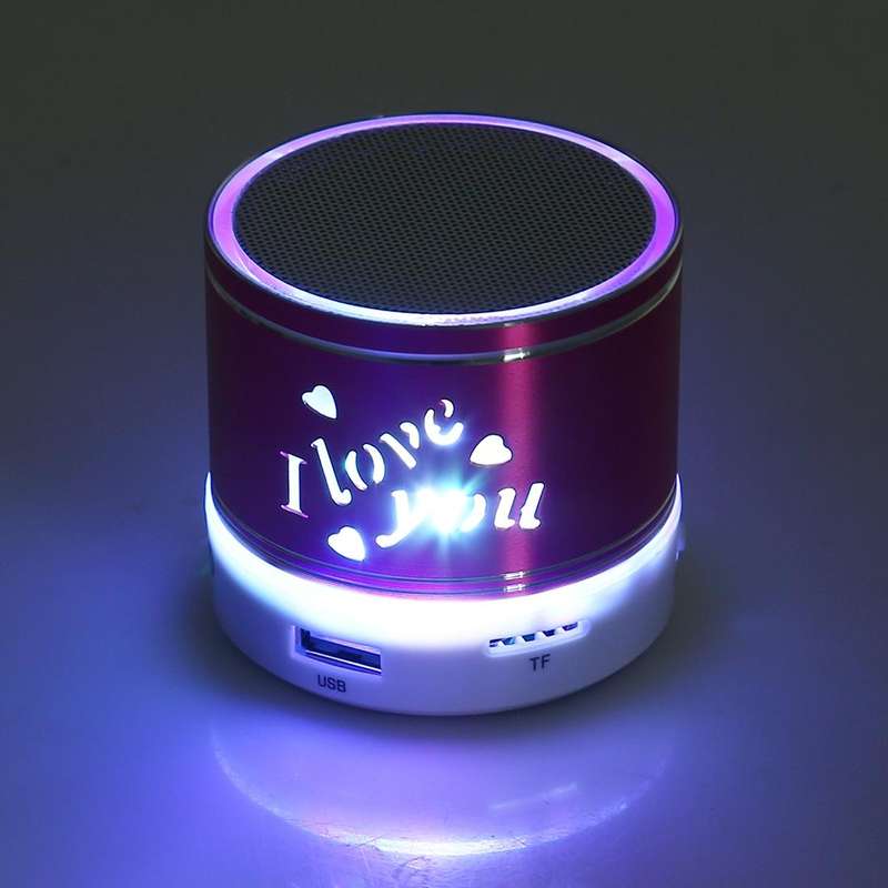 A9L Mini Portable Bluetooth Stereo Speaker with RGB LED Light, Built-in MIC, Support Hands-free C...