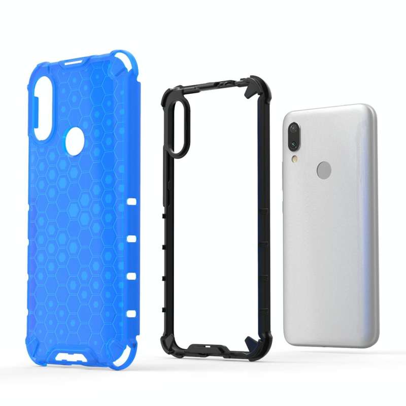 Shockproof Honeycomb PC + TPU Case for Xiaomi Redmi 7(Green)