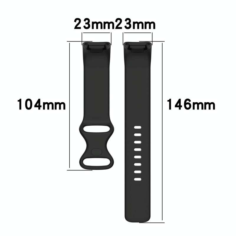 For Fitbit Charge 5 Silicone Watch Band, Size:L(Rock Grey)