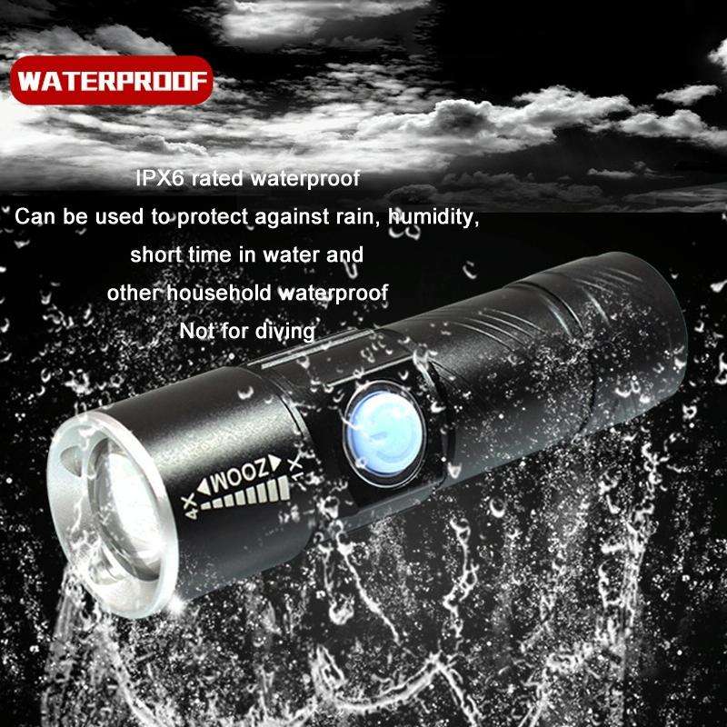 USB Ultraviolet Flashlight Jade Identification Fluorescence Detector(Black 365nm)