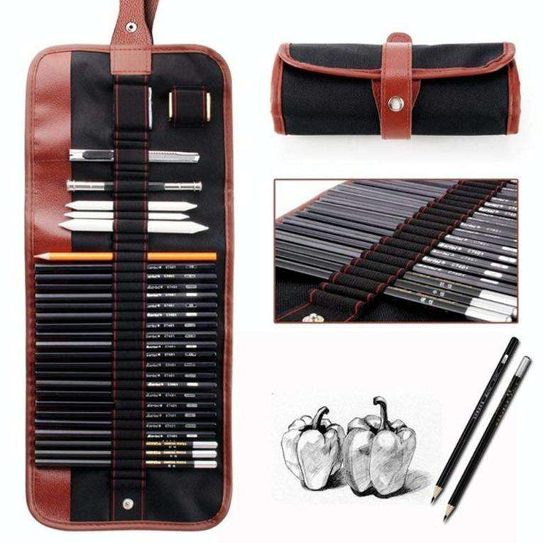 YGSM-30 Sketch Pencil Set Art Sketch Pencil Drawing Tools, Spec: 29pcs/set