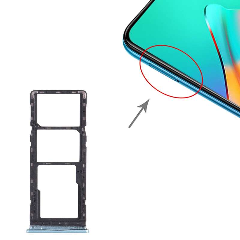 For infinix Hot 10 Play / Smart 5(India) X688C X688B SIM Card Tray + SIM Card Tray + Micro SD Car...