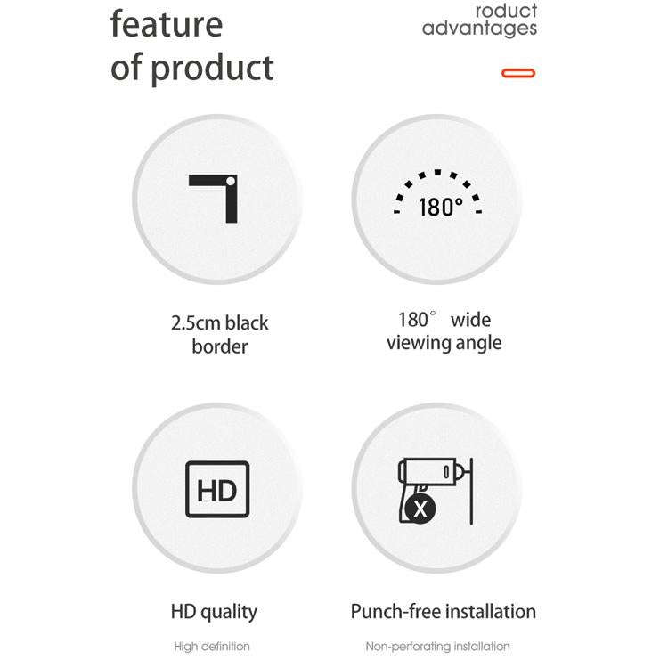 Simple Folding High Density Polyester Projector Film Curtain, Size:120 inch (16:9) Projection Are...