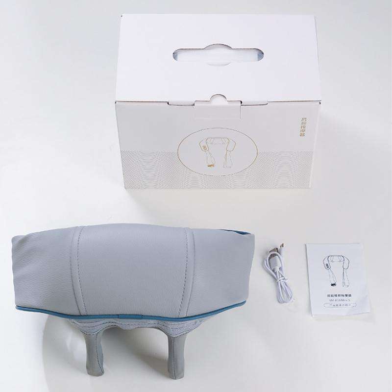 Electric Neck And Shoulder Massager Shiatsu Back Neck Massager With Heat(Gray)
