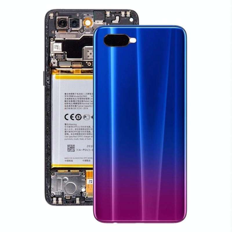 For OPPO K1 / RX17 Neo  Battery Back Cover (Purple)