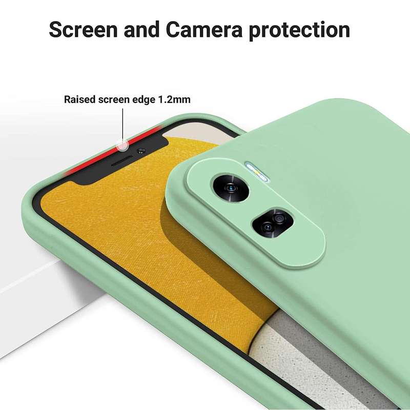 For Honor 90 Lite / X50i Pure Color Liquid Silicone Shockproof Phone Case(Green)