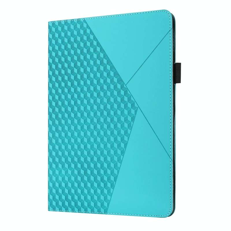 For Samsung Tab A 8.0 2019 T290/T295/T297 Rhombus Skin Feel Horizontal Flip Tablet Leather Case w...