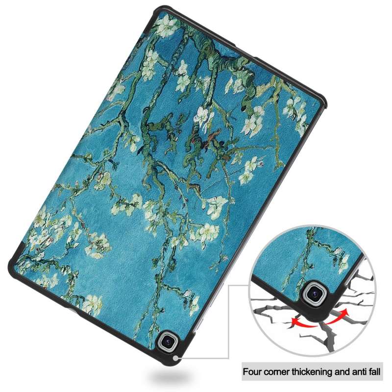 For Samsung Galaxy Tab S6 Lite P610 10.4 inch Colored Drawing Horizontal Flip Leather Case, with ...
