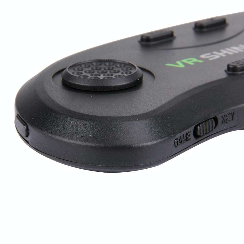 VR Shinecon 3D Movie Games Virtual Reality Glasses Bluetooth Remote Controller Gamepad(Black)