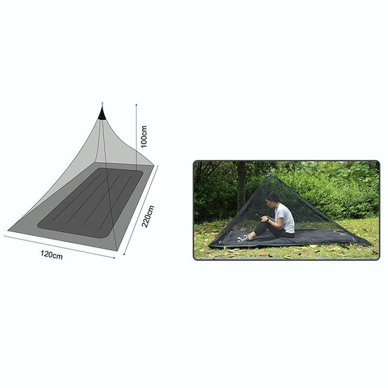 Polyester Mesh Tent Outdoor Camping Single Perspective Anti-Mosquito Net(Army Green)