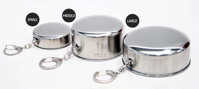 Stainless Steel Camping Folding Cup Traveling Outdoor Camping Hiking Mug Portable Collapsible Cup...