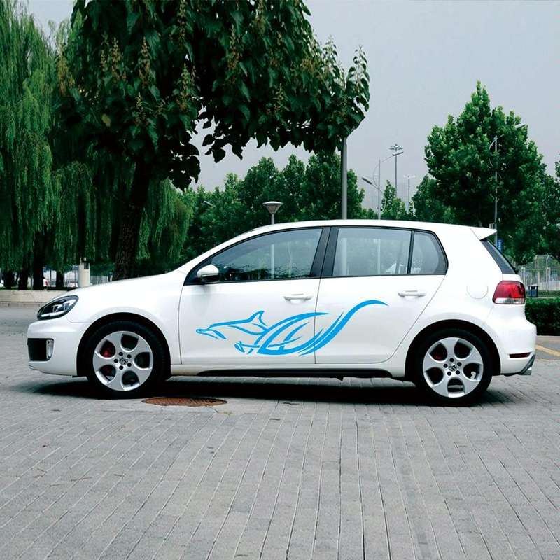D-905 Animal Pattern Car Modified Decorative Sticker(Blue)