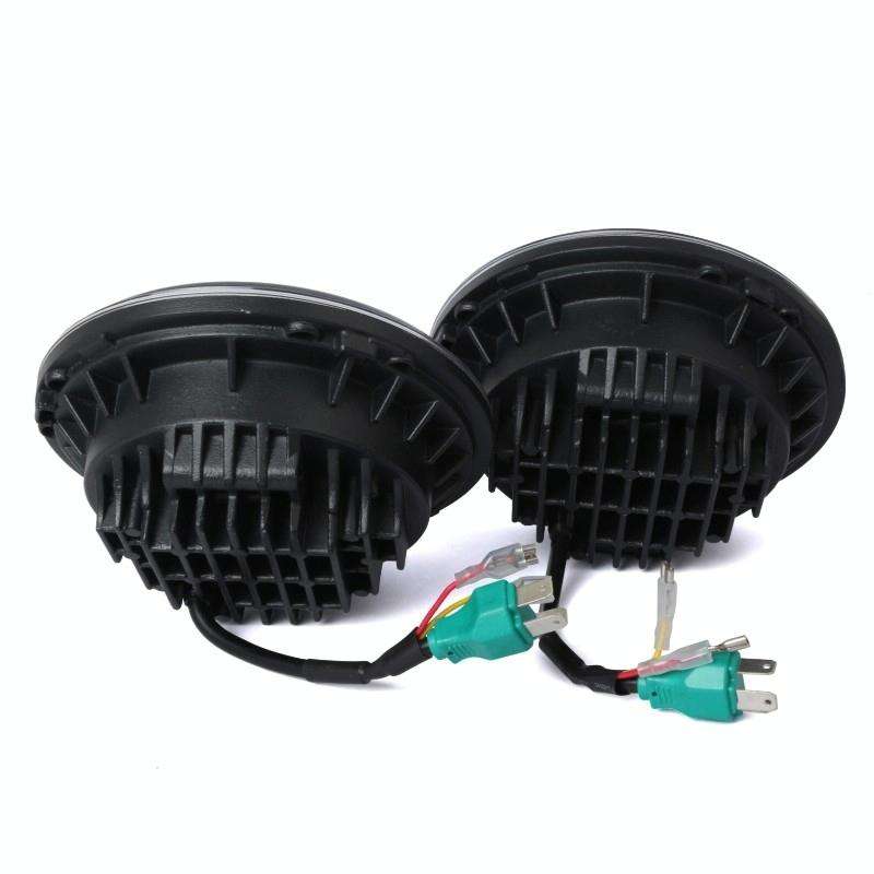 2 PCS 7 inch IP68 Waterproof 6500K 75W CREE LED Headlight Hi/Lo Beam Driving Lamp for Jeep Wrangl...