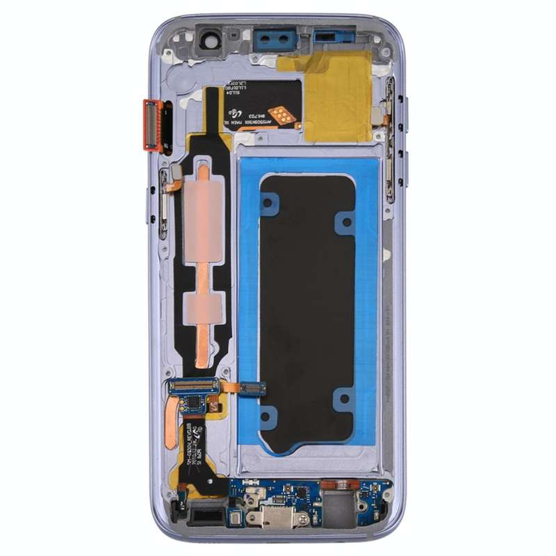 OLED LCD Screen for Galaxy S7 / G930V Digitizer Full Assembly with Frame (Gold)