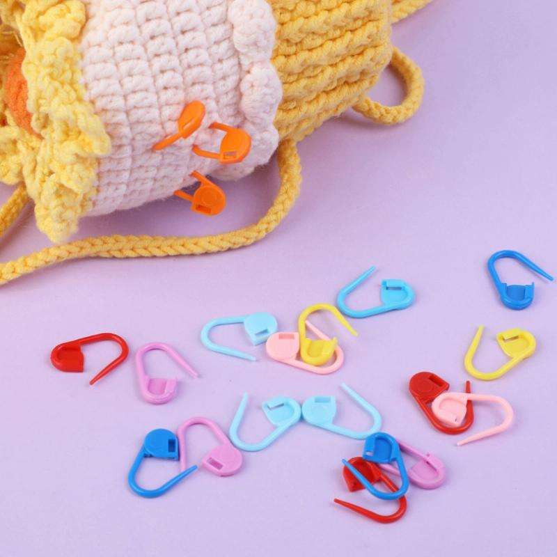5 PCS/Set Transparent Bold Crystal Crochet Knitting Tool Set
