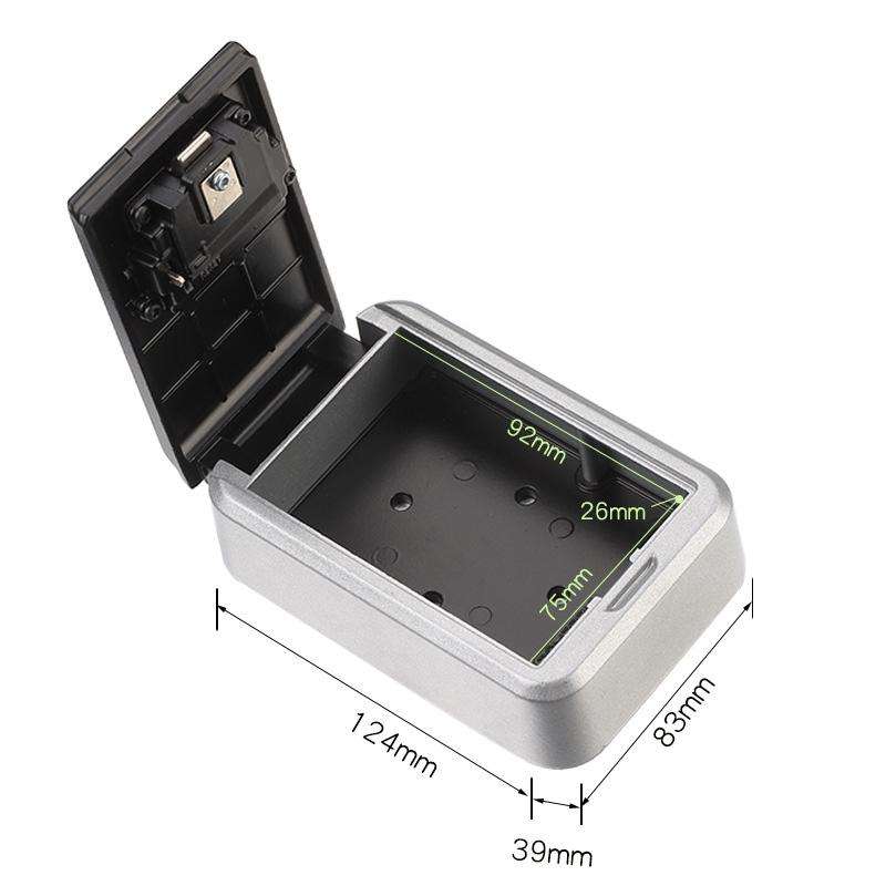 KB-Q-FSG Large Capacity Wall-Mounted Key Box Password Key Storage Box(Black)