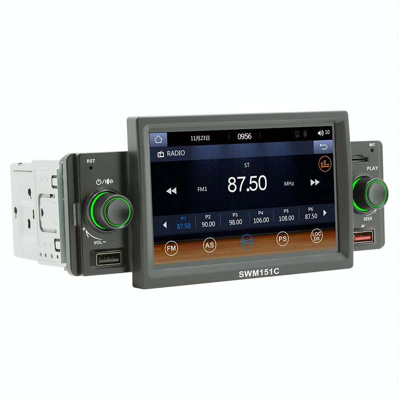 SWM151C 5 inch Portable Car MP5 Player Support CarPlay / Android Auto(Black)
