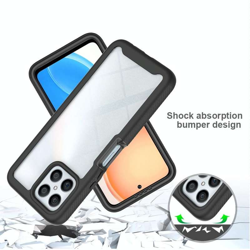 For Honor X8 4G Starry Sky Full Body Hybrid Shockproof Phone Case(Royal Blue)