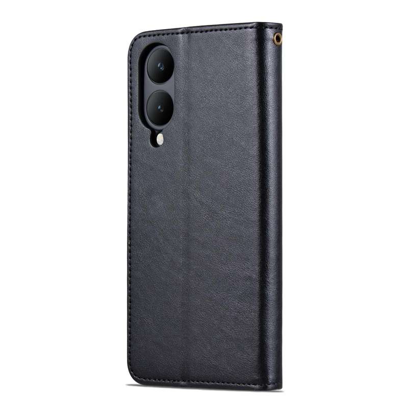 For vivo Y17s AZNS Sheepskin Texture Flip Leather Phone Case(Black)
