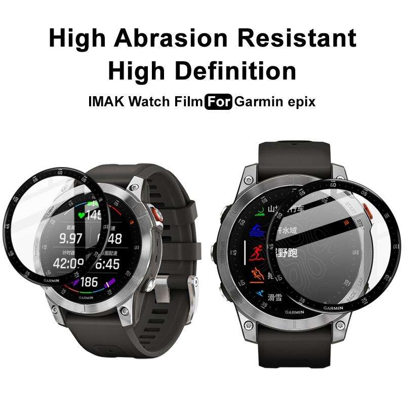 For Garmin Epix IMAK Plexiglass HD Watch Protective Film